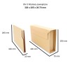 karton ovinovací obal 280x205x20 70 mm bv 3 hnědý