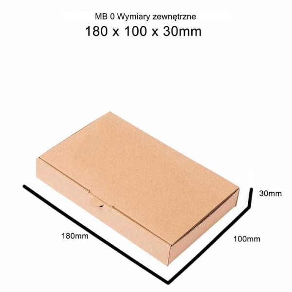 poštovní krabice 180x100x30mm MB0 hnědá (3)