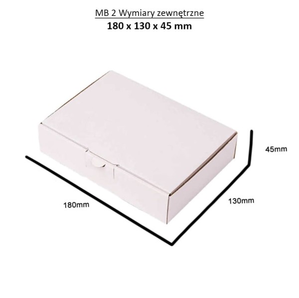 poštovní krabice 180x130x45mm MB2 bílá (3)