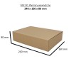 poštovní krabice 240x160x80mm MB3 XL hnědá (2)