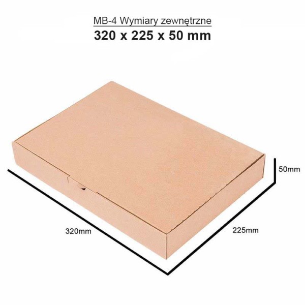 poštovní krabice 320x225x50mm MB4 hnědá (3)