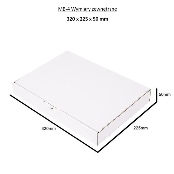 poštovní krabice 320x225x50mm MB4 bílá (4)