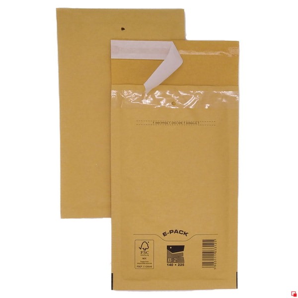 bublinková obálka b12 225x140 mm hnědá (1)