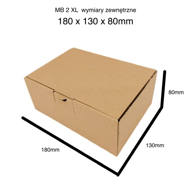 tvarová krabice 180x130x80mm MB2 XL hnědá (5)