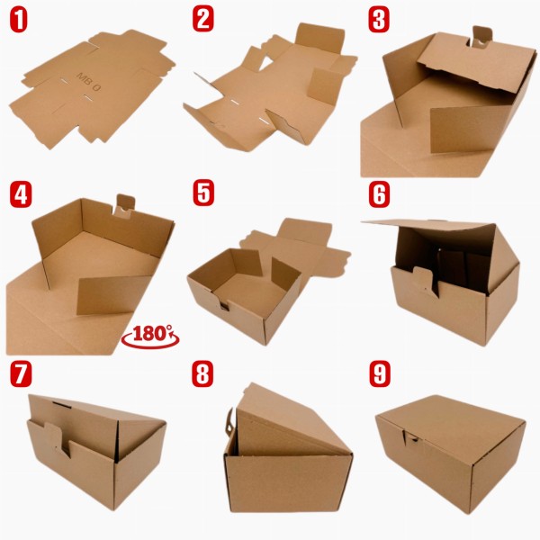 poštovní krabice 180x100x30mm MB0 hnědá (6)
