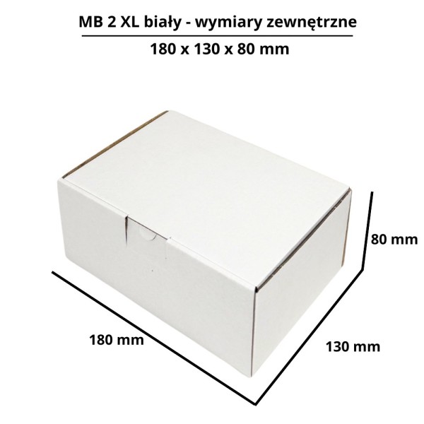 poštovní krabice 180x130x80mm MB2 XL bílá (5)