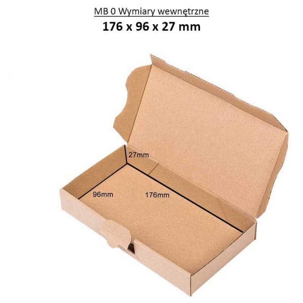 poštovní krabice 180x100x30mm MB0 hnědá (2)