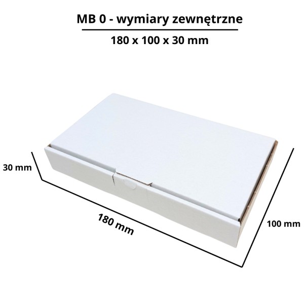poštovní krabice 180x100x30mm MB0 bílá (4)