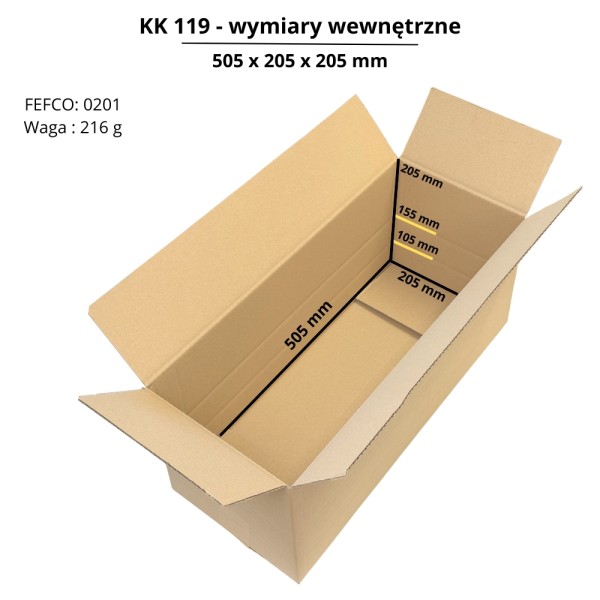 klopová krabice 505x205x205mm KK119 (3)