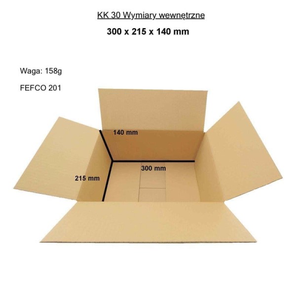 klopova krabice 300x215x140 mm kk 30