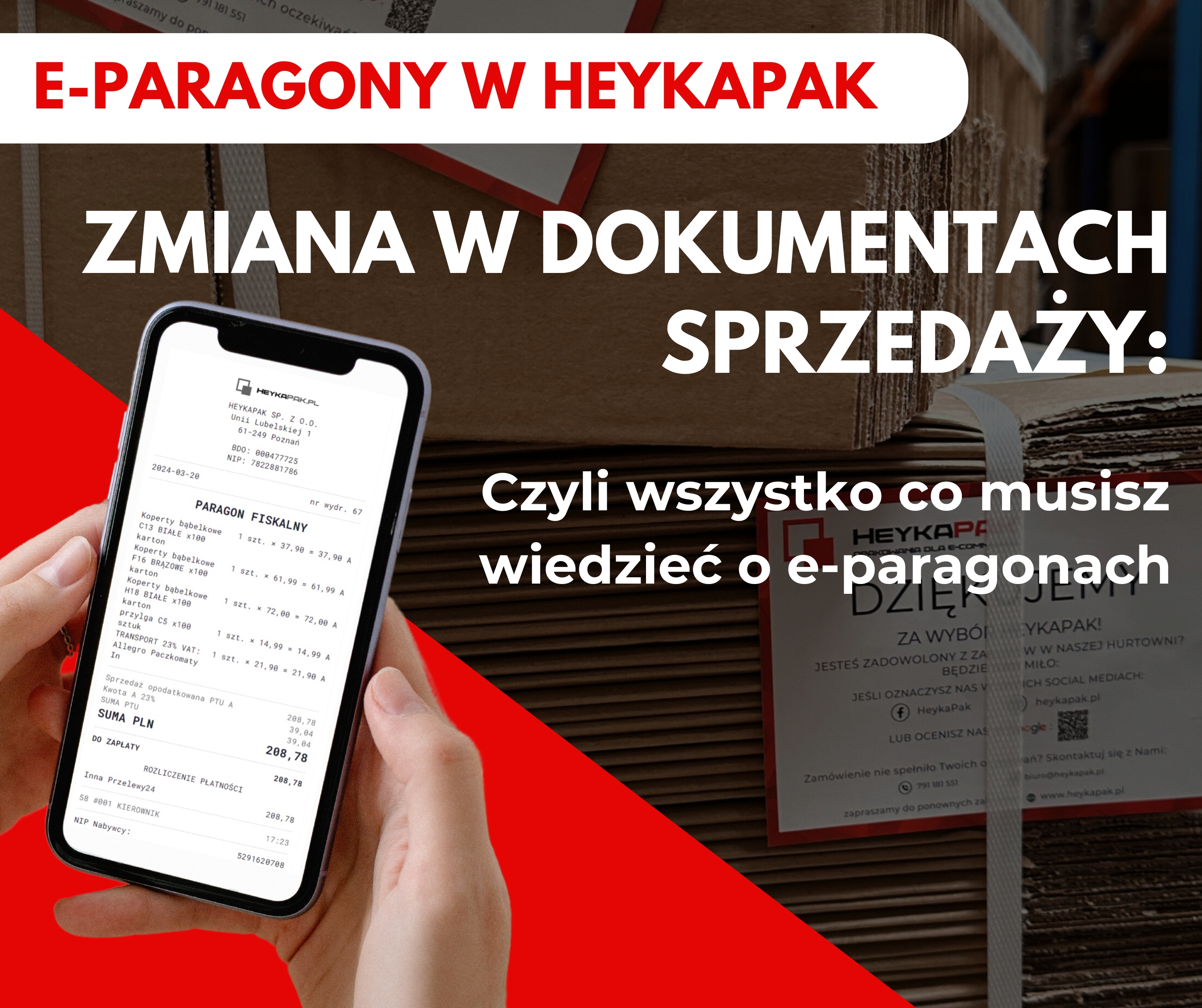 Změna v prodejních dokladech - zavádíme E-ÚČTENKY